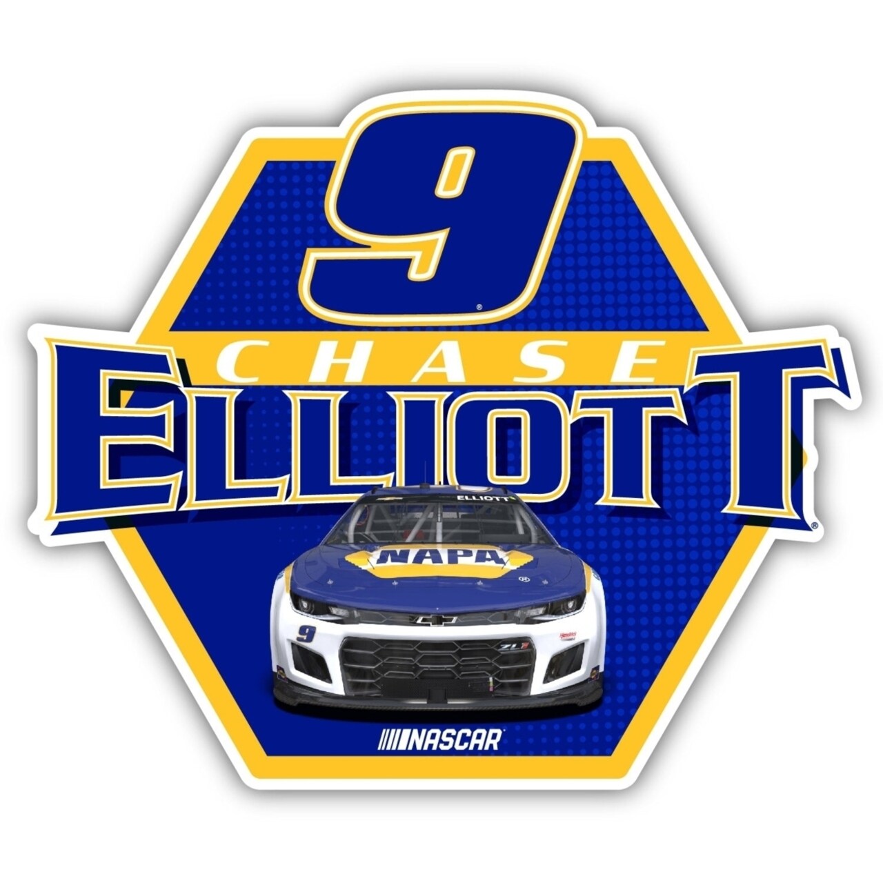 R and R Imports Chase Elliott 9 NASCAR Laser Cut Decal